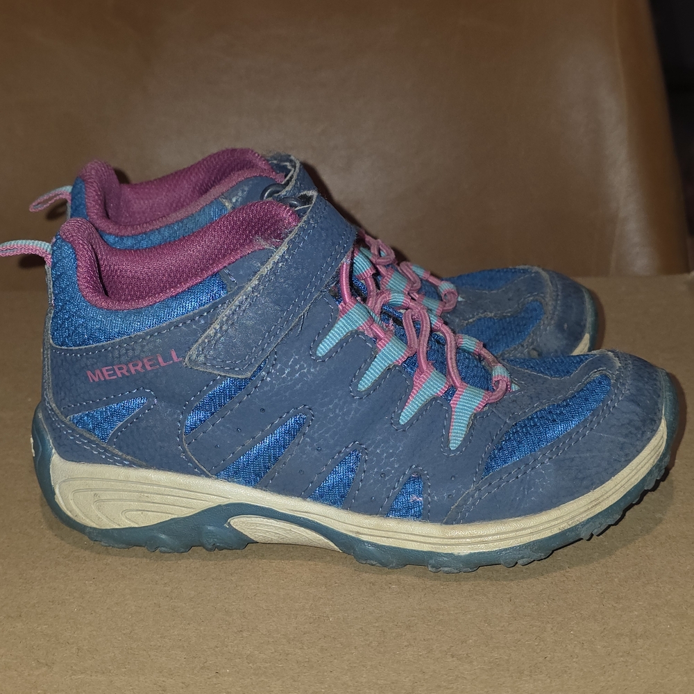 Merrell Kids Blue and Pink Trail Sneakers